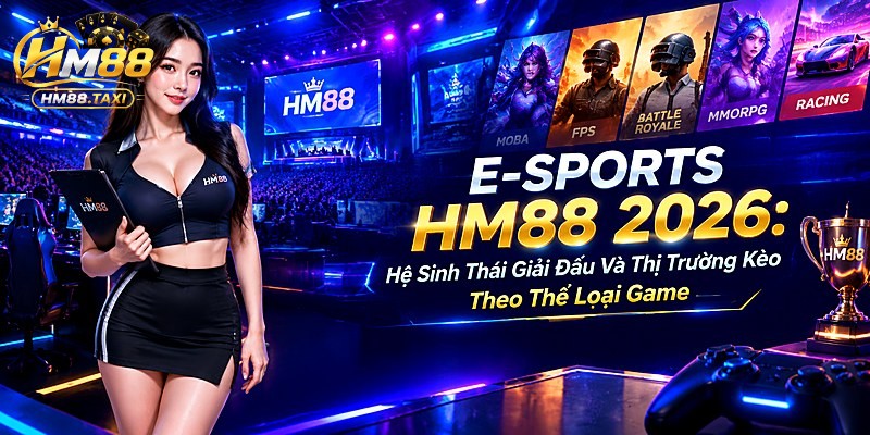 E-Sports HM88 2026: Hệ Sinh Thái Giải Đấu Và Thị Trường Kèo Theo Thể Loại Game