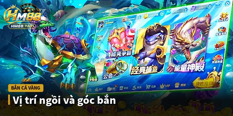 Vị trí ngồi và góc bắn